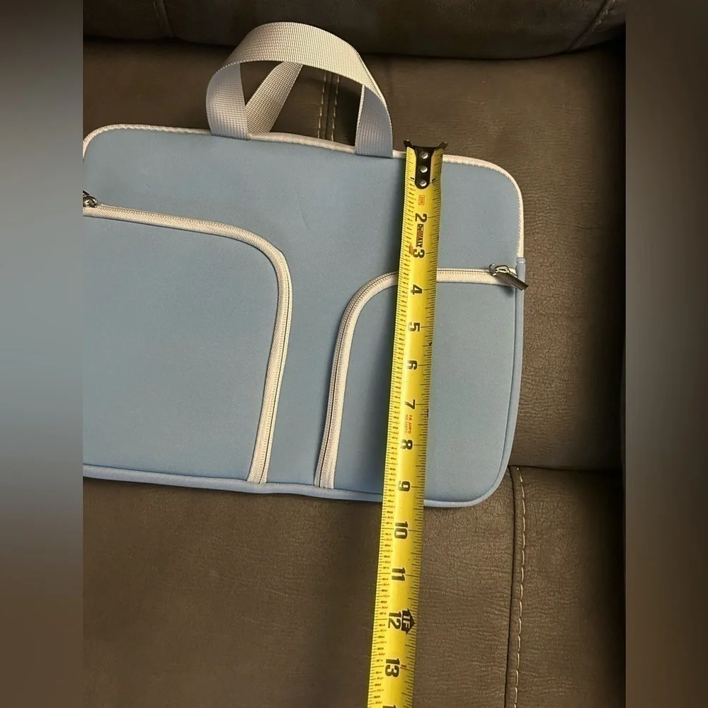 9X12 laptop bag blue